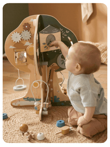 Activity-Baum aus Holz FSC® - grün pandafreunde